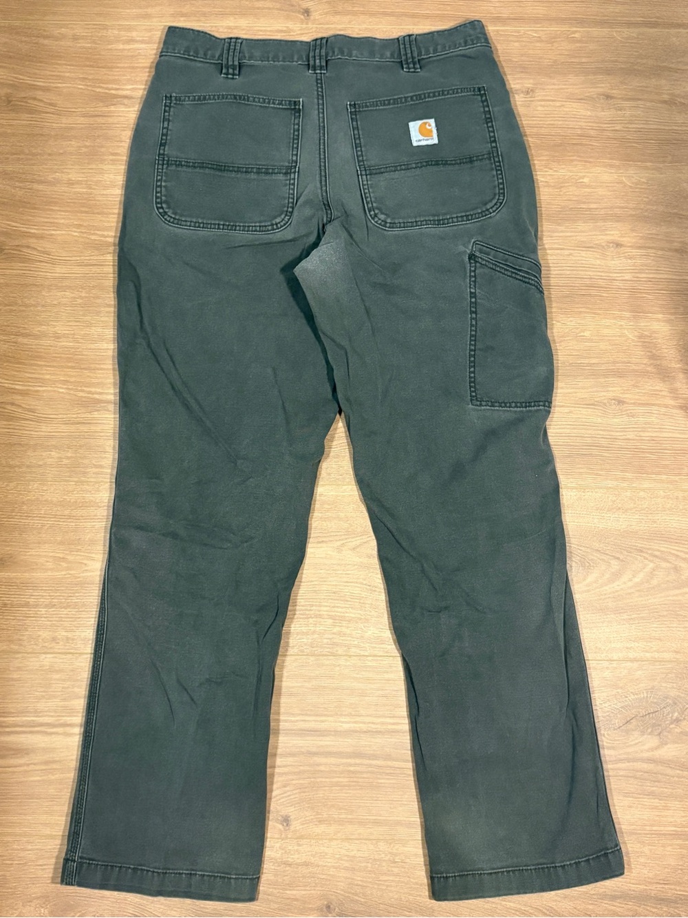 Carhartt Men's Forest Green Straight Work Jeans